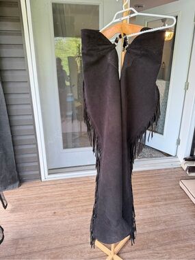 Hobby Horse Ultrasuede Chaps Black Large